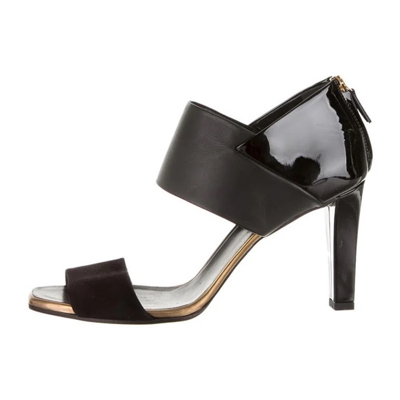 Gucci Kid Scamosciato Babylon heels in black patent - Picture 1 of 9